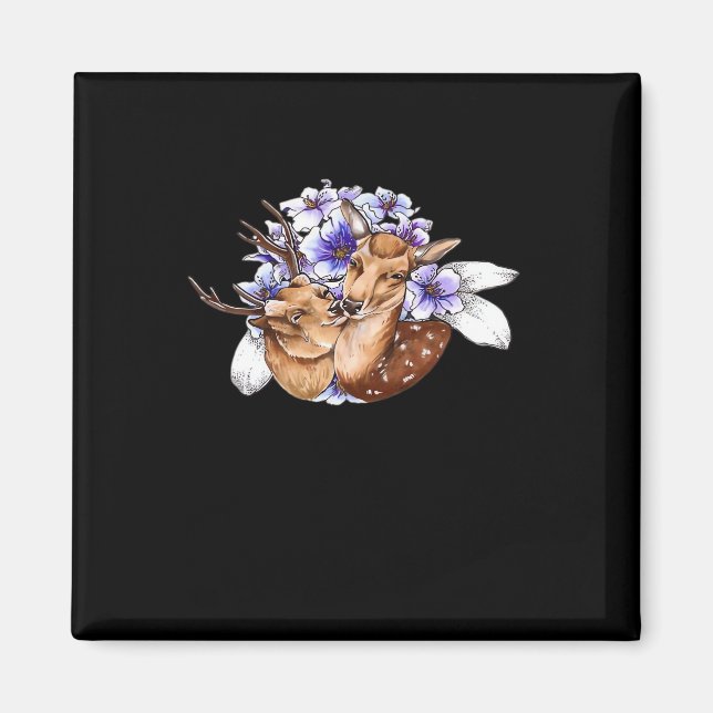 Oh Deer Clean Minimal Style  Magnet (Vorne)