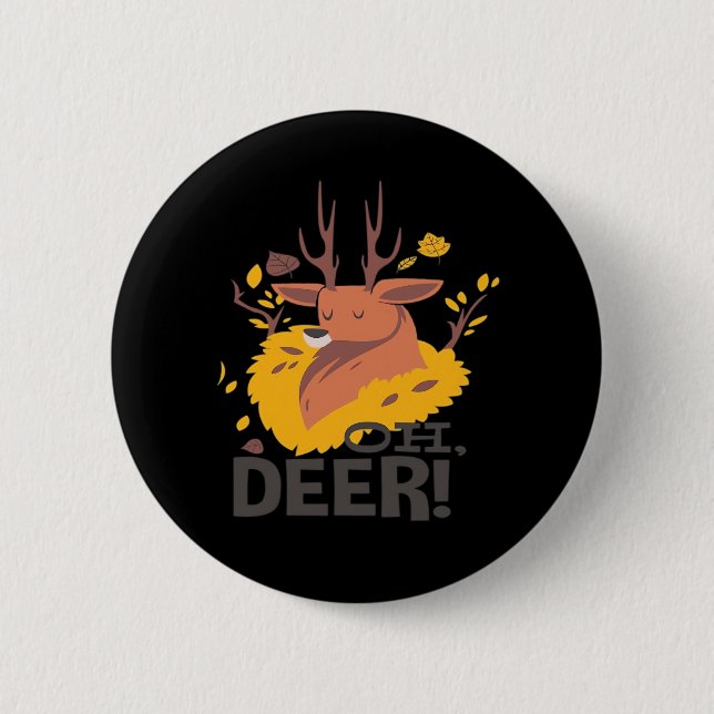 Oh Deer Creative Design  Button (Vorderseite)