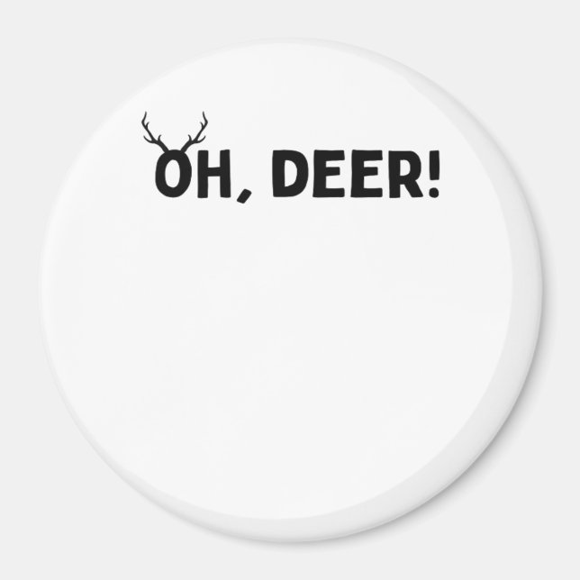 Oh Deer Einfache Ästhetik  Magnet (Vorne)
