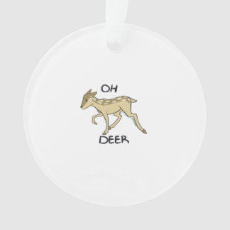 Oh Deer Élégant Style Intemporel Ornement en Acryl