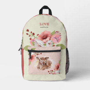 Oh Deer Enchanted Forest Girl Backpack Bedruckter Rucksack