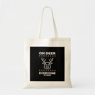 Oh Deer Everyone Is Here Modern Style Tote Bag Tragetasche