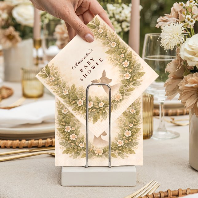 Oh Deer Forest Baby Shower Serviette (Von Creator hochgeladen)