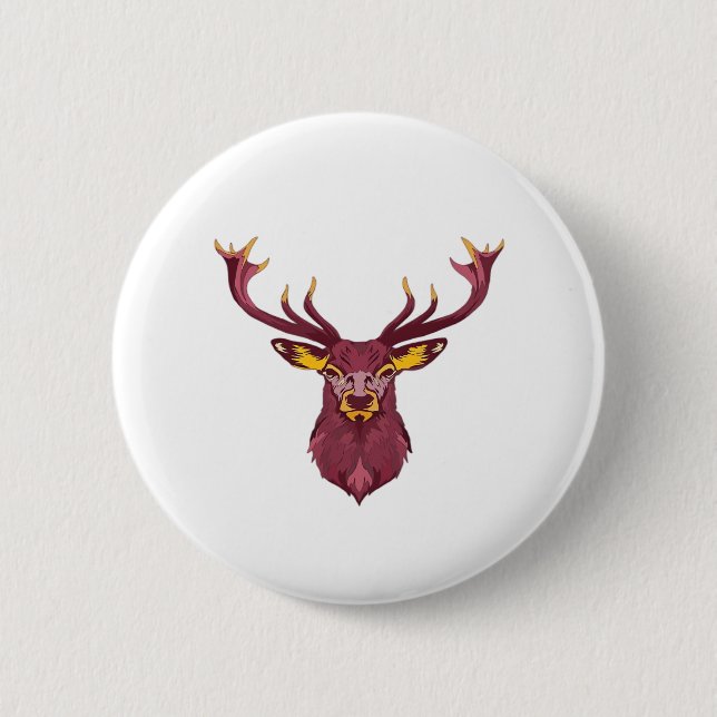 Oh Deer Fresh Modern Design  Button (Vorderseite)