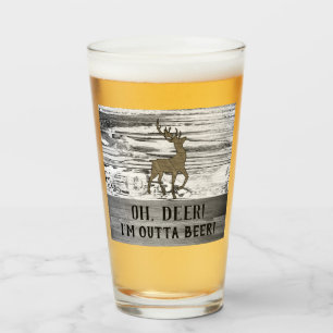 Oh Deer Funny Beer Zitat Rustic Man Höhle Glas