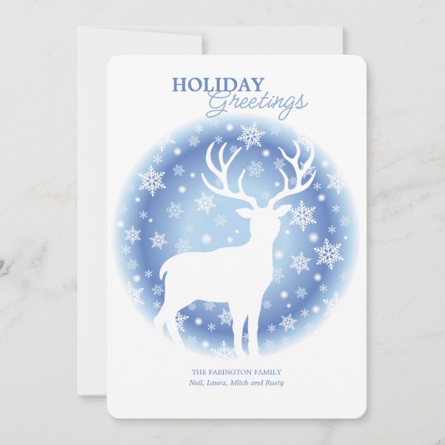 Oh Deer Holiday Card Feiertagskarte (Vorderseite)