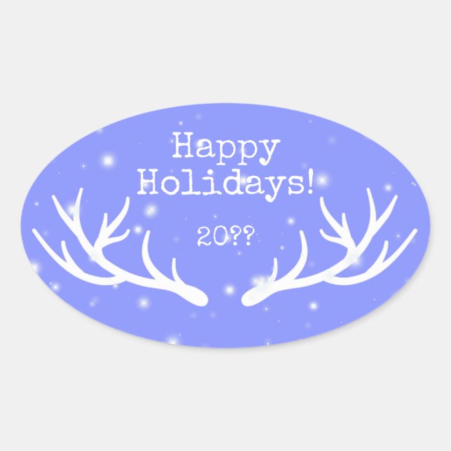 Oh Deer Holiday Sticker (Vorderseite)