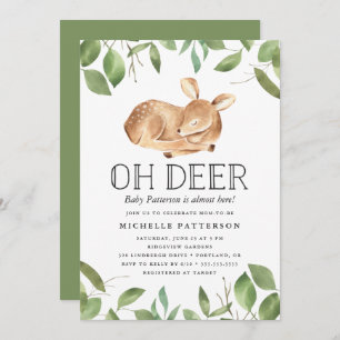 Oh Deer Invitation Baby shower