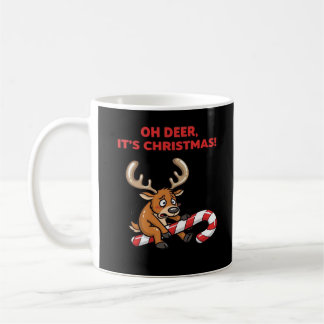 Oh Deer Its Christmas Stressed Reindeer With Sweet Kaffeetasse