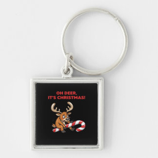 Oh Deer Its Christmas Stressed Reindeer With Sweet Schlüsselanhänger