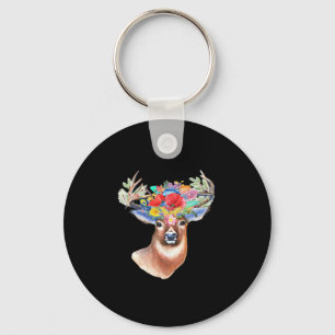 Oh Deer Keychain im modernen Kunststil Schlüsselanhänger
