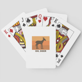 Oh Deer Klassisches Einfachdesign Spielkarten