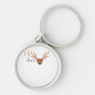 Oh Deer künstlerischer Stil Schlüsselanhänger