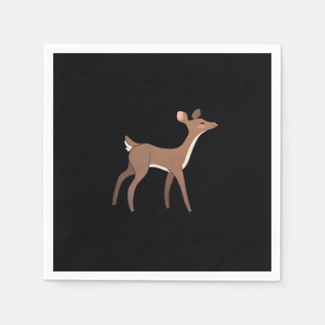 Oh Deer Me Whimsical Creative Design  Serviette (Vorderseite)