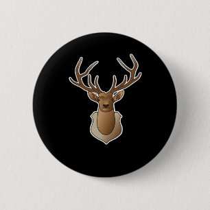 Oh Deer Minimal Design Button