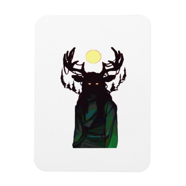 Oh Deer Minimal Design  Magnet (Vertikal)