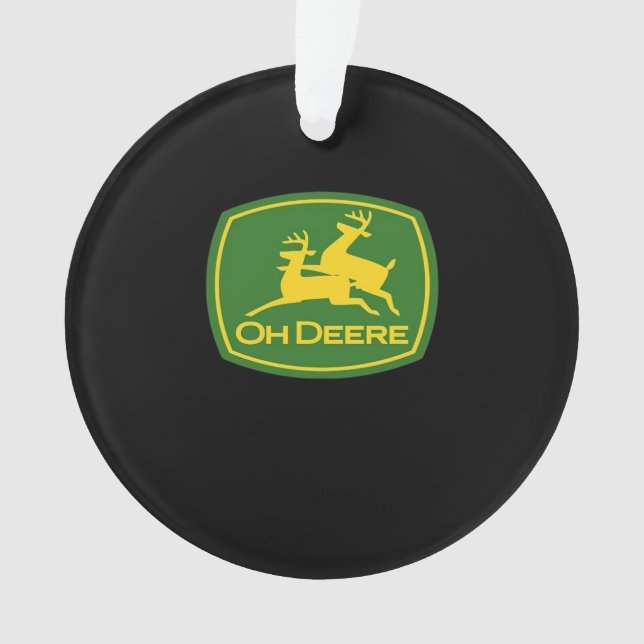 Oh Deer Minimal Modern Design Acrylic Ornament (Vorderseite)