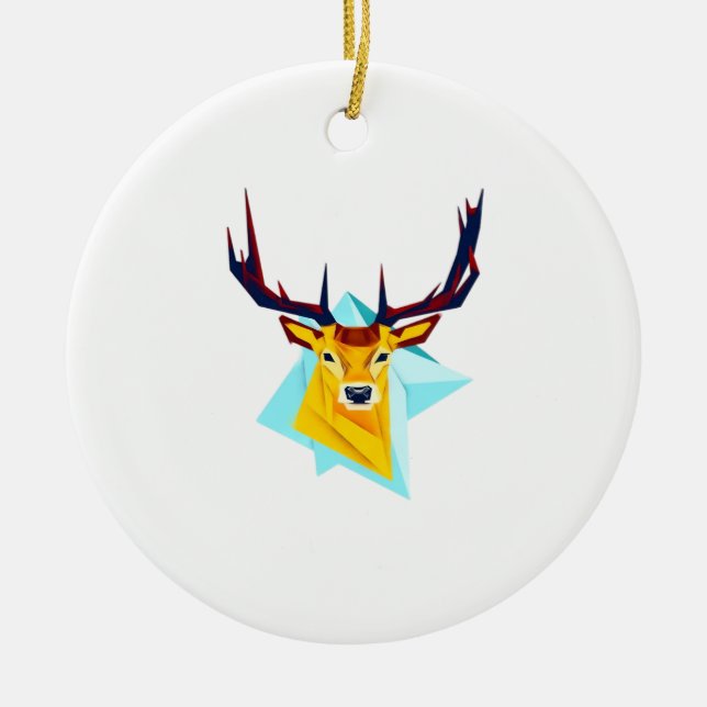 Oh Deer Minimal Rustic Style Ornament (Vorne)
