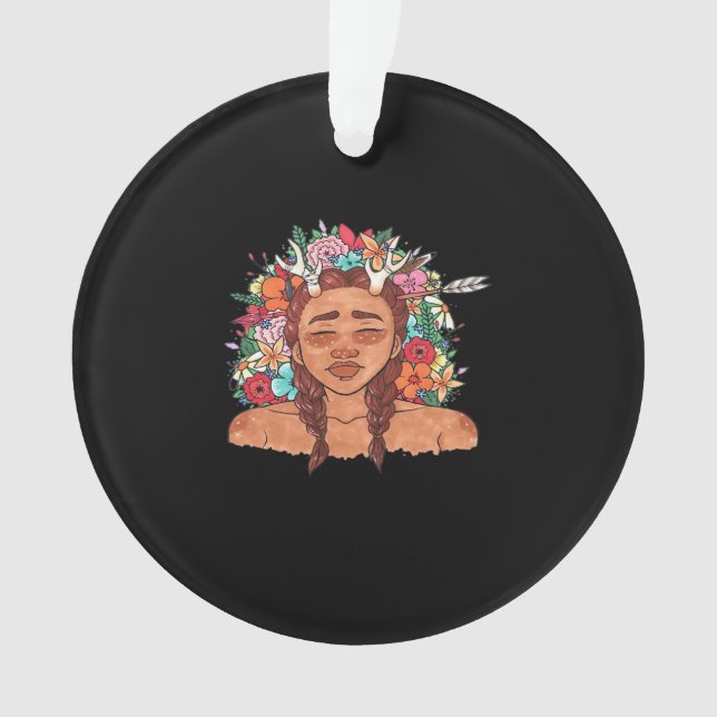 Oh Deer Modern Aesthetic Ornament (Vorderseite)