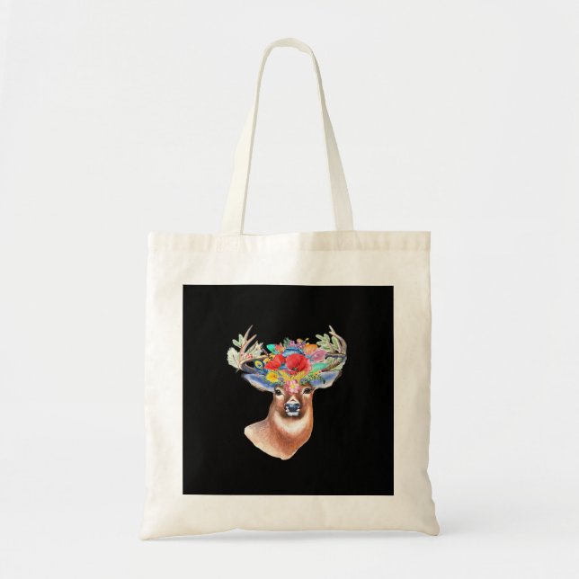 Oh Deer Modern Artistic Style Tote Bag Tragetasche (Vorne)