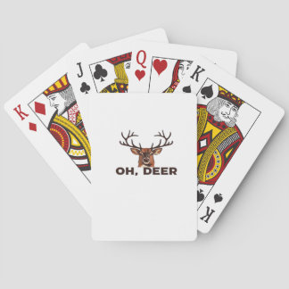 Oh Deer Modern Clean Design  Spielkarten