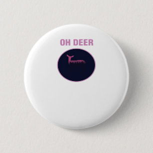 Oh Deer Moderne Ästhetik Button