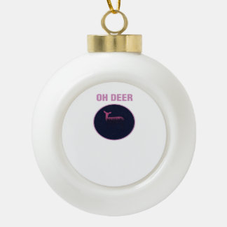 Oh Deer Moderne Ästhetik Keramik Kugel-Ornament