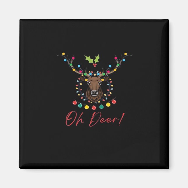 Oh Deer Moderne Ästhetik  Magnet (Vorne)