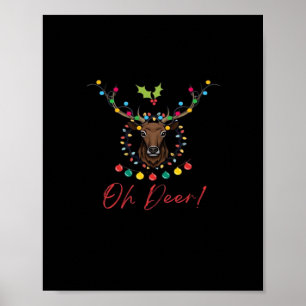 Oh Deer Moderne Ästhetik  Poster