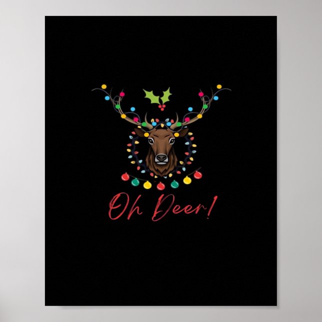 Oh Deer Moderne Ästhetik  Poster (Vorne)