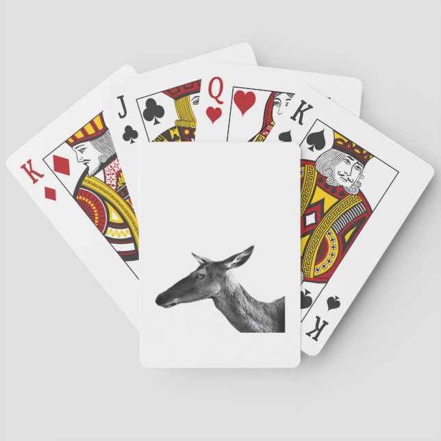 Oh Deer Moderne Ästhetik Stimmung  Spielkarten (Rückseite)