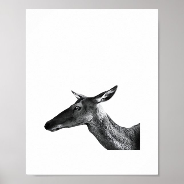 Oh Deer Moderne Ästhetik-Vibe  Poster (Vorne)