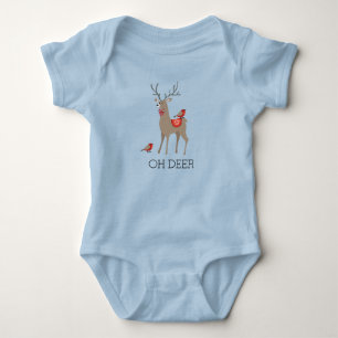 OH DEER - Niedlicher Weihnachtsfest für Hirsche un Baby Strampler