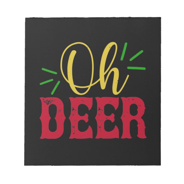 Oh Deer Notizblock (Vorderseite)