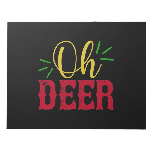 Oh Deer Notizblock (Vorderseite)