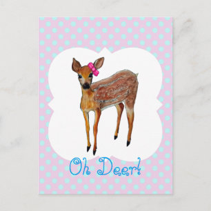 "Oh Deer" Postkarte