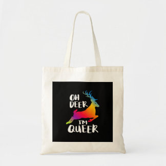 Oh Deer Queer Pride Minimal Artistic StyleTote Bag Tragetasche