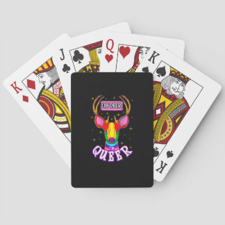 Oh Deer Queer Pride Month Celebration Gift  Spielkarten