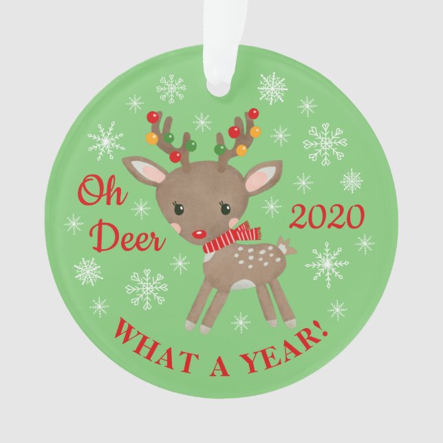 Oh Deer Quelle Année Mignonne Reindeer Christmas G (devant)