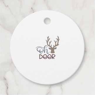 Oh Deer Retro Klassiker Design Geschenkanhänger