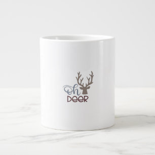 Oh Deer Retro Klassiker Design Jumbo-Tasse