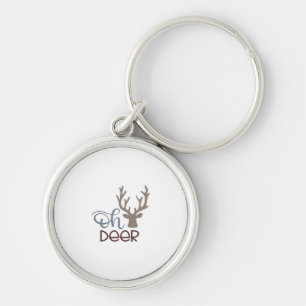 Oh Deer Retro Klassiker Design Schlüsselanhänger
