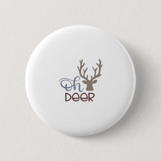 Oh Deer Retro Klassisches Design Button