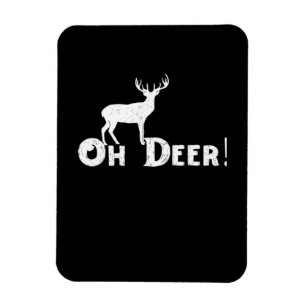 Oh Deer Saubere Grafikstyle Magnet