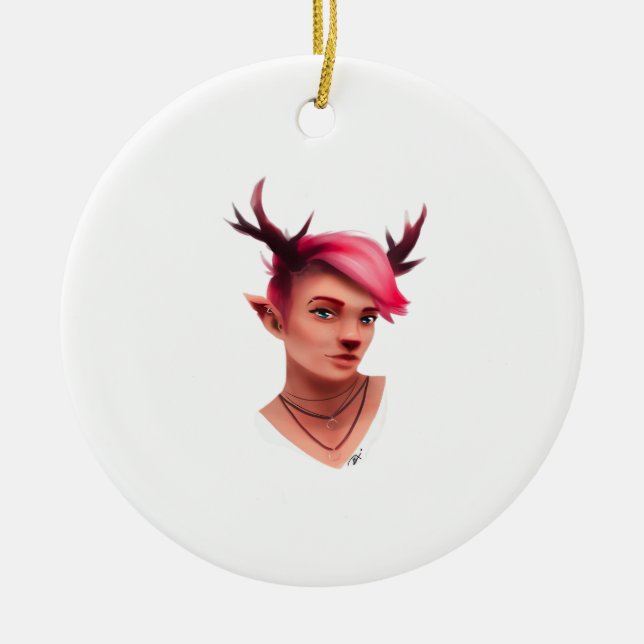 Oh Deer Simple Creative Style Keramik Ornament (Vorne)