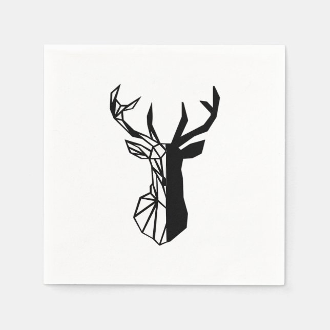 Oh Deer Soft Minimal Vibe  Serviette (Vorderseite)