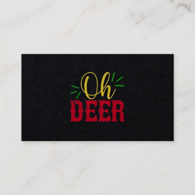 Oh Deer Visitenkarte (Vorderseite)