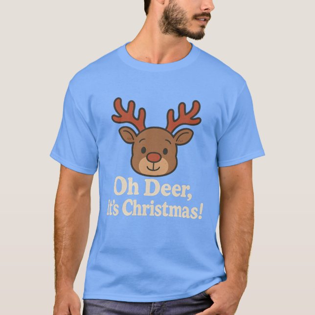 Oh Deer, Weihnachten! T-Shirt (Vorderseite)