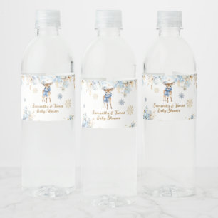 Oh Deer Winter Baby Boy Dusche Willkommen
