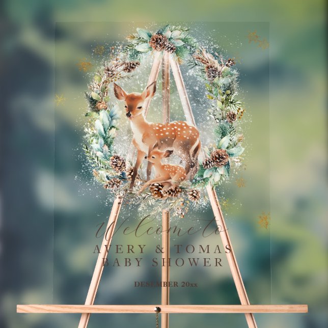 Oh Deer Winter Woodland Baby shower (Neutre)